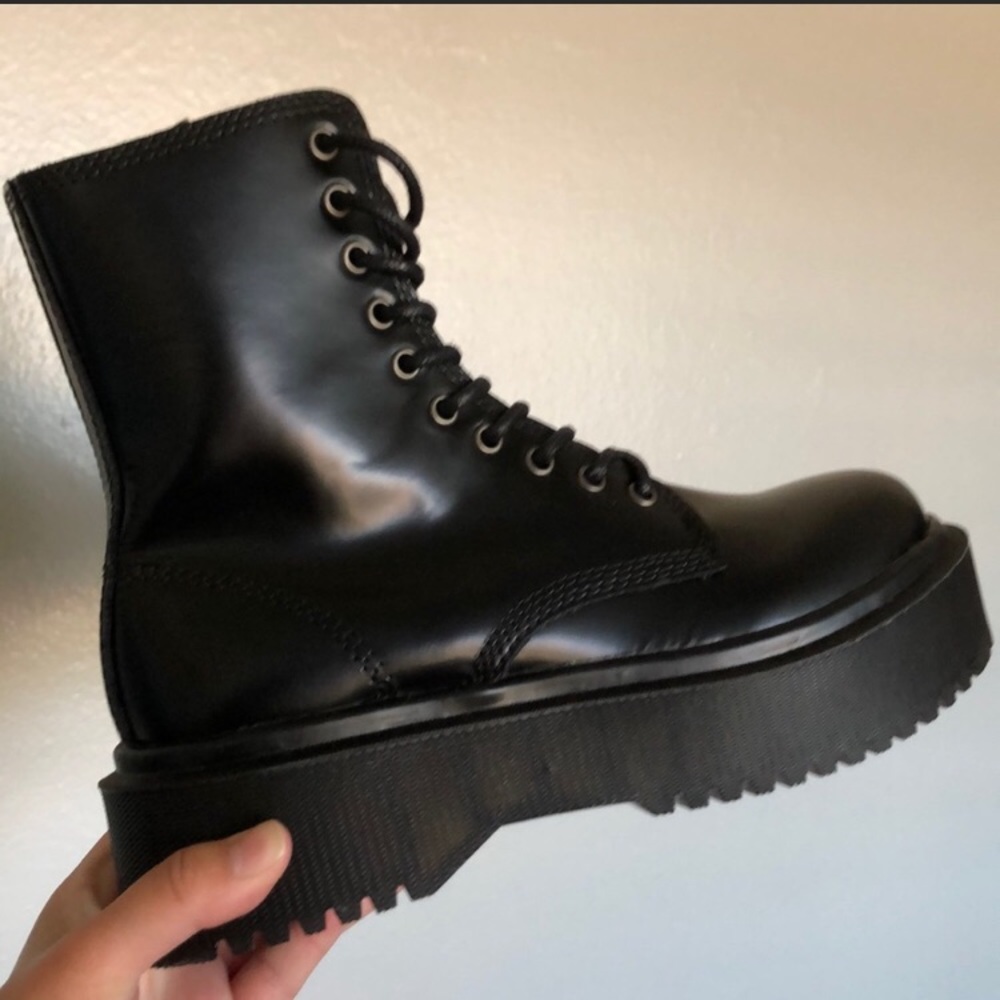 Size 7 Left! Jeffrey Campbell Sopas Platform Boots - Picture 7 of 16